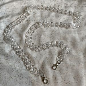 Lucite handbag chain